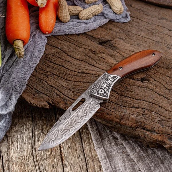 Damascus Folding Knife