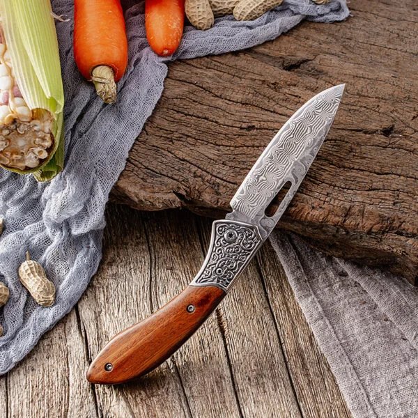 Damascus Folding Knife