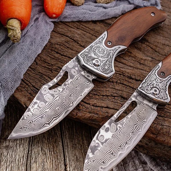 Damascus Folding Knife