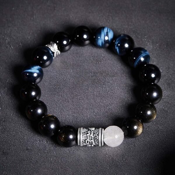 Obsidian Silver Bracelet