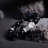 Obsidian Silver Bracelet