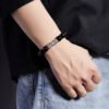 Obsidian Silver Bracelet