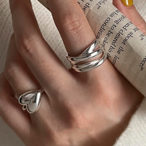 Niche Cool Silver Rings