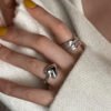 Niche Cool Silver Rings