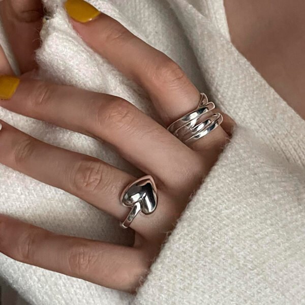 Niche Cool Silver Rings