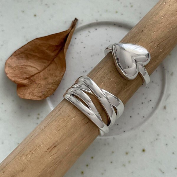 Niche Cool Silver Rings